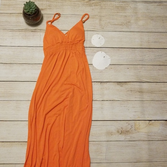 Alyn Paige Dresses & Skirts - Long Orange Maxi Dress